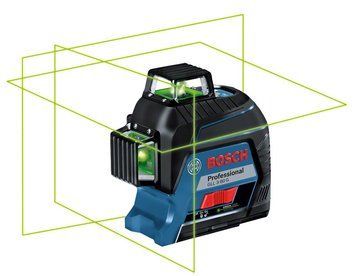 Нівелір лазерний Bosch GLL 3-80 G, до 30м із приймачем 120м, &plusmn;0.3мм/м, кейс, 0.82кг RC_0.601.063.Y00 фото