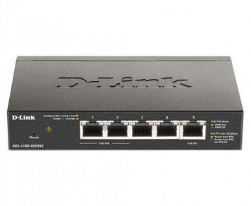 Коммутатор D-Link DGS-1100-05PD 5xGE, (2xGE, 2xGE PoE, 1xGE PD), EasySmart RC_DGS-1100-05PDV2 фото