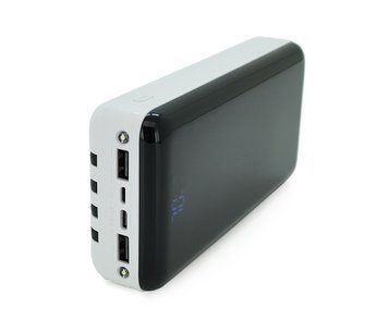 Повербанк Bix-30000mAh, Input:MicroUSB+Type-C, Output:4USB/Type-C/MicroUSB/Lightning, QC22.5W/PD20W, White U_29696 фото