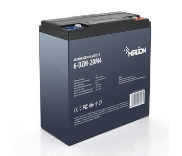 Тягова акумуляторна батарея MERLION 6-DZM-20 12V 20Ah M4 (181х77х167) AMA_U_03908 фото