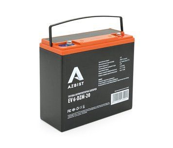 Тяговая аккумуляторная батарея AZBIST 6-DZM-20 12V 20Ah M4 (181х77х167) U_18015 фото