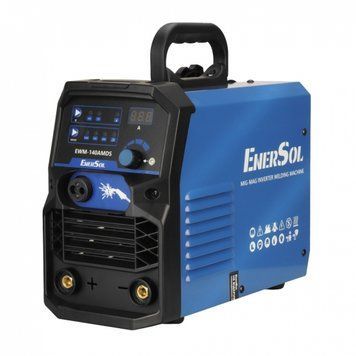 Зварювальний напівавтомат інверторний EnerSol EWM-140AMDS (дріт до 1мм + електрод до 4мм) 20-140А 6.1кВт&nbsp;160-260В 7кг RC_EWM-140AMDS фото