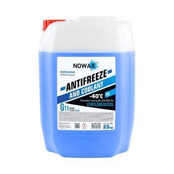 Антифриз NOWAX ANTIFREEZEE G11 22кг Blue готовий розчин LI_NX22002 фото