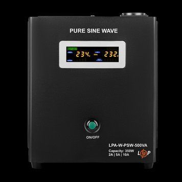 ДБЖ з правильною синусоїдою 12V LPA-W-PSW-500VA(350Вт) 2A/5A/10A LP_7145 фото