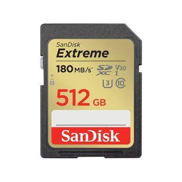 Карта пам'яті SD 512GB C10 UHS-I U3 R180/W130MB/s Extreme V30 SanDisk RC_SDSDXVV-512G-GNCIN фото