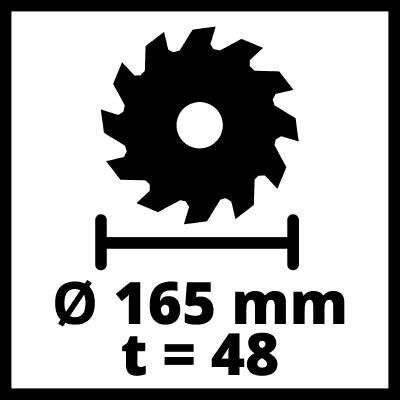 Піла циркулярна погрудна Einhell TE-PS 165 (4331300) RC_4331300 фото