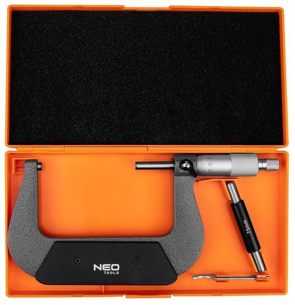 Tools Мікрометр з верньєром 75-100 мм, &plusmn;0.01 мм/м Neo RC_75-023 фото