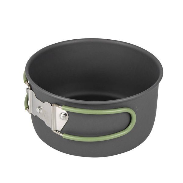 Набір посуду Bo-Camp Explorer 4 Pieces Hard Anodized Grey/Green (2200244) DS_DAS301407 фото