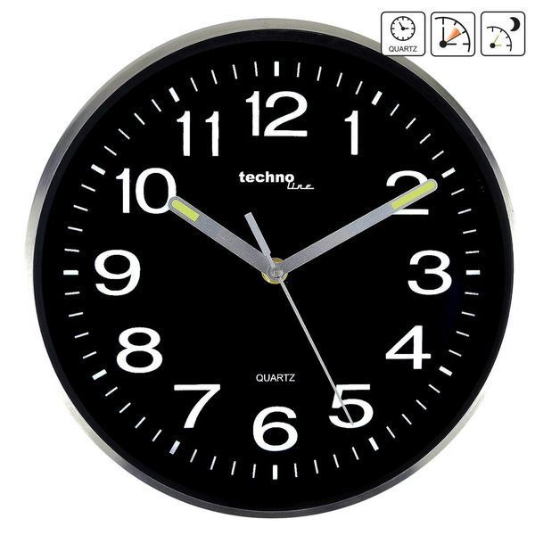 Годинник настінний Technoline WT7620 Black/Silver (WT7620) DS_DAS301804 фото