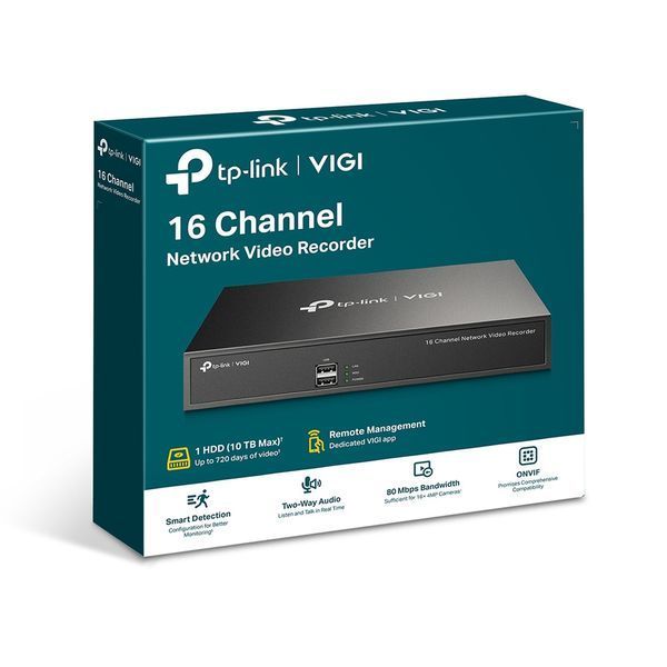 IP-видеорегистратор TP-LINK VIGI NVR1016H 16 каналов, 2xUSB, H265+, 1xHDD, до 10 ТБ RC_VIGI-NVR1016H фото