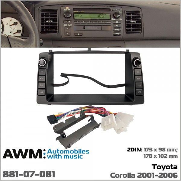 Переходная рамка Toyota Corolla AWM 881-07-081 AV_881-07-081 фото