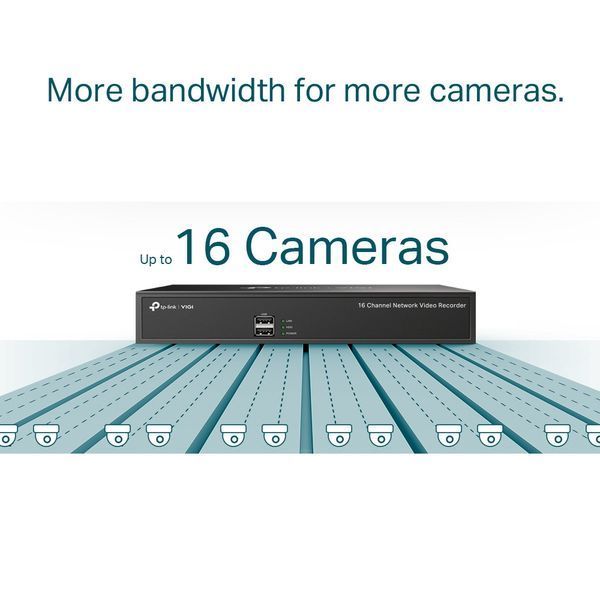 IP-видеорегистратор TP-LINK VIGI NVR1016H 16 каналов, 2xUSB, H265+, 1xHDD, до 10 ТБ RC_VIGI-NVR1016H фото