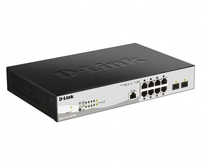 Комутатор D-Link DGS-1210-10P/ME/A 8xGE PoE, 2xSFP, Metro Ethernet RC_DGS-1210-10P/ME/A фото
