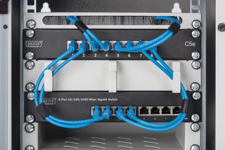 Комутатор Digitus Gigabit Ethernet 8x10/100/1000Mbps RJ45, 10" RC_DN-80114 фото
