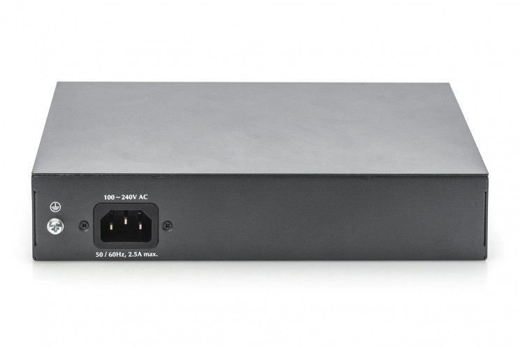 Коммутатор DIGITUS 8-port Gigabit PoE+ 2 SFP Uplinks 180W Unmanaged RC_DN-95140 фото