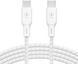 Кабель USB-C > USB-C зарядка/синхронізація Belkin 3м, 100Вт, Type-C, плетений, білий RC_CAB014BT3MWH фото 1