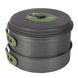 Набір посуду Bo-Camp Explorer 4 Pieces Hard Anodized Grey/Green (2200244) DS_DAS301407 фото 3