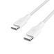 Кабель USB-C > USB-C зарядка/синхронізація Belkin 3м, 100Вт, Type-C, плетений, білий RC_CAB014BT3MWH фото 4