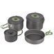 Набір посуду Bo-Camp Explorer 4 Pieces Hard Anodized Grey/Green (2200244) DS_DAS301407 фото 1