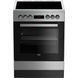 Плита Beko электрическая стеклокерамическая, 66л, 60x60см, дисплей, конвекция, нерж. RC_FSE67310GX фото 1