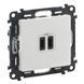 Legrand Розетка Valena LIFE USB-С+USB-С, 3А 5В, білий RC_753107 фото 1