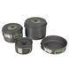 Набір посуду Bo-Camp Explorer 4 Pieces Hard Anodized Grey/Green (2200244) DS_DAS301407 фото 2