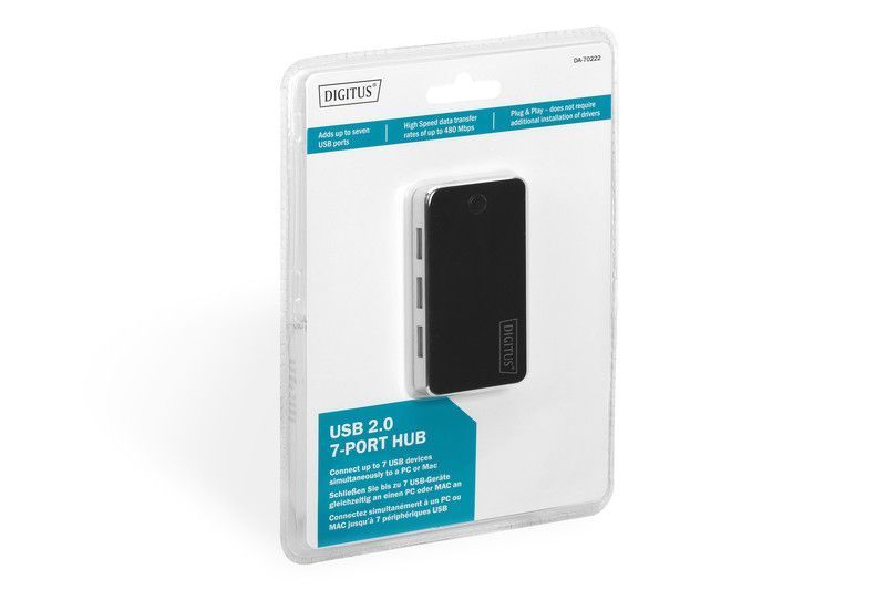 Хаб DIGITUS USB-A > 7хUSB-А, активный RC_DA-70222 фото