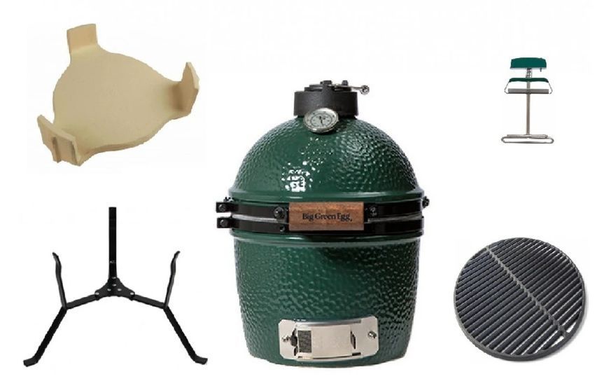 Комплект керамічний вугільний гриль Mini Big Green Egg SETMini GR_004386 фото