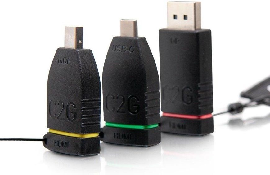 Комплект переходников retractable C2G Adapter Ring HDMI на mini DP DP USB-C RC_CG84270 фото
