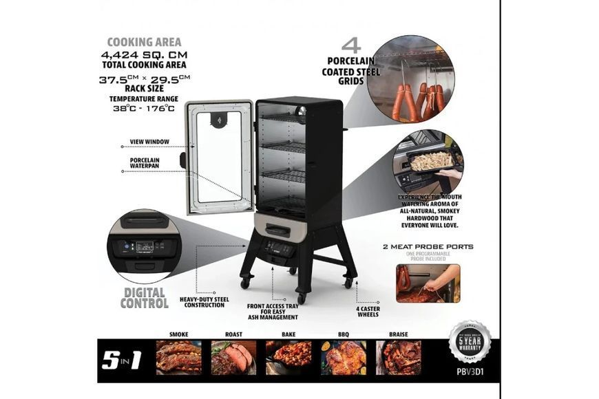 Електричний гриль-смокер Pit Boss 3-Series Digital Electric, 10600 GR_011114 фото