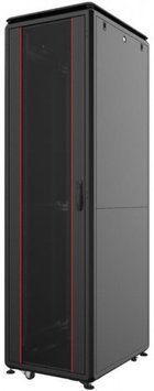 Шафа серверна, металева, розміром 19" 42U(В) 600x800(ШхГ), RAL 9005 (чорного кольору), перфорофані 63% RC_MR.GTV42U68DE.01_PRF63 фото