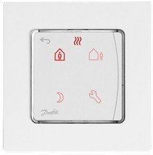 Терморегулятор Danfoss Icon Display, сенсорный, программируемый, опц.датчик темп.пола, 230V, 80 х 80мм, RC_088U1020 фото