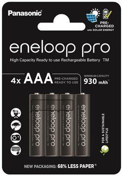 Аккумулятор Panasonic Eneloop NI-MH Pro AAA 930 мАч, 4 шт. RC_BK-4HCDE/4CP фото