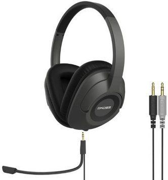 Гарнитура компьютерная стерео Over-Ear Koss SB42, 2x 3.5мм, Uni Mic, 2.4м, серый RC_193566.101 фото