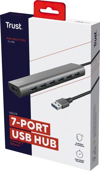 USB-хаб DALYX 7-IN-1 USB-A 3.2 ALUMINIUM Trust RC_24967_TRUST фото