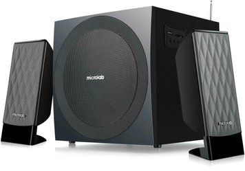 Акустическая система MICROLAB M-300U 2.1, 38W, mini-jack/USB/SD/FM, черный RC_M-300U фото