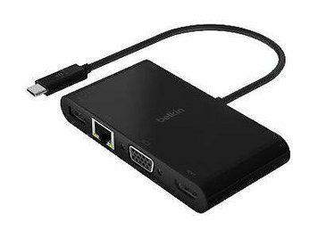 Хаб Belkin USB-C > Ethernet/HDMI/VGA/USB-A/USB-C 100Вт PD RC_AVC004BTBK фото