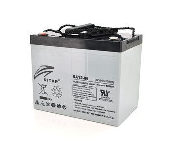 Акумуляторна батарея AGM RITAR RA1280 12V 80Ah (350х167х182) U_13868 фото