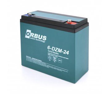 Аккумуляторная батарея ORBUS 6-DZM-24 AGM 12V 24 Ah (180 x76x167) U_28909 фото