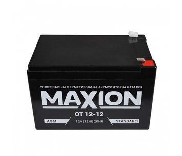 Акумуляторна батарея MAXION AGM OT 12-12 12V 12Ah ( 151 х 98 х 100 ), Q4 U_27829 фото