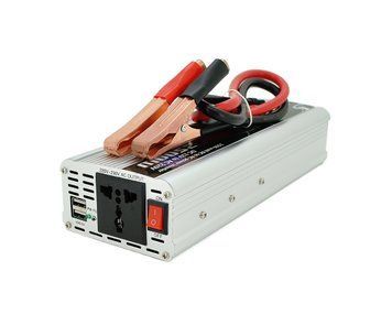 Інвертор напруги PI 2500ВА(1500Вт) 12/220V approximated 1 універсальна розетка клем + крокодили Blister U_29040 фото