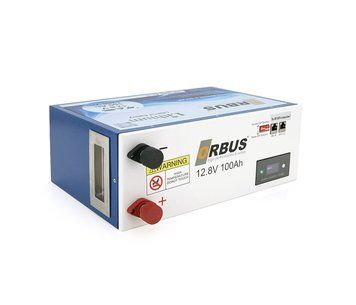 Аккумуляторная батарея ORBUS LiFePO4 12,8V 100Ah,(100/100A) 360x140x250 mm, 12kg U_37600 фото