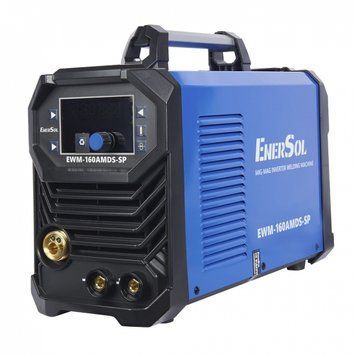 Зварювальний напівавтомат інверторний EnerSol EWM-160AMDS-SP (дріт до 1мм + електрод до 5мм) 20-160А 7.2кВт&nbsp;160-260В 11.2кг RC_EWM-160AMDS-SP фото