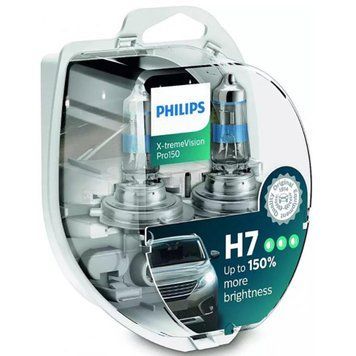 Галогеновая лампа Philips H7 X-tremeVision Pro150 12V 55W PX26d LI_12972XVPS2 фото