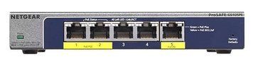 Коммутатор NETGEAR GS105PE 5xGE (2xPoE PSE, 1xPoE PD), 19Вт, WebSmart RC_GS105PE-10000S фото