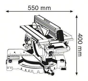 Торцева пила+циркулярка Bosch GTM 12 JL (0601B15001) RC_0.601.B15.001 фото
