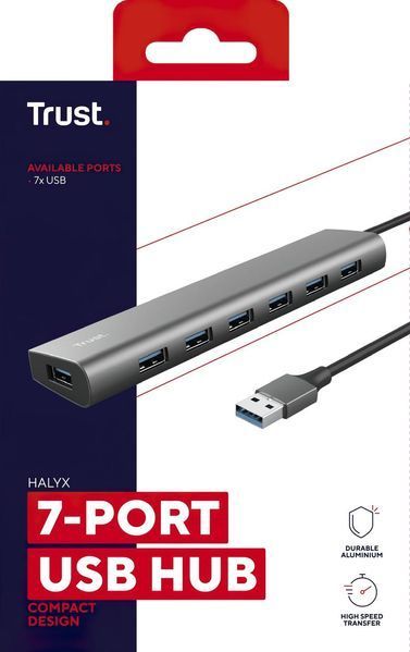 USB-хаб DALYX 7-IN-1 USB-A 3.2 ALUMINIUM Trust RC_24967_TRUST фото