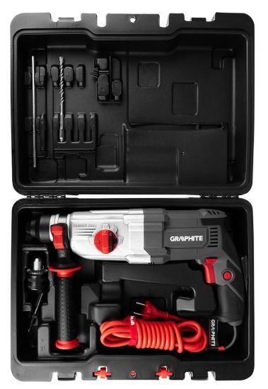 Перфоратор GRAPHITE SDS-plus 900Вт 3.4Дж кейс 6.1кг RC_58G539 фото