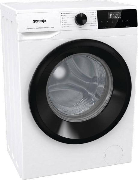Gorenje Пральна машина фронтальна, 7кг, 1400, A+++, 47см, дисплей, пар, інвертор, білий RC_WNHEI74SAS фото