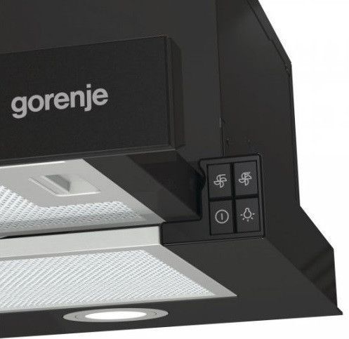 Витяжка Gorenje TH62E4BG телескопічна, 60см, 450м3ч, чорний RC_TH62E4BG фото